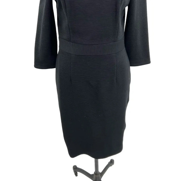 Boden Mia Ottoman Dress in Black Sheath Zip Back Size US 8R - Picture 4 of 11